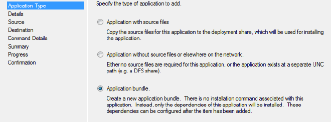 New Application Bundle