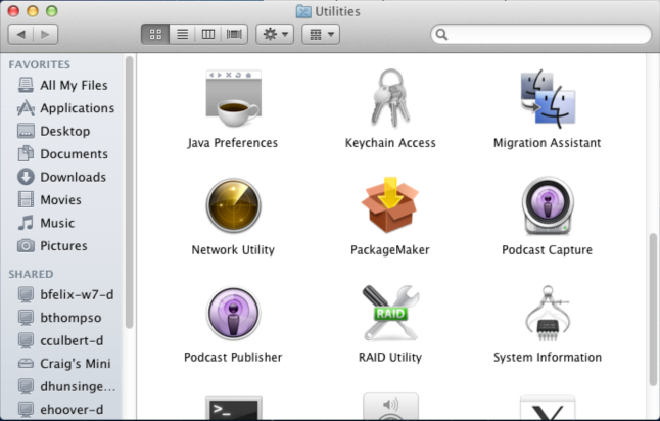 Utilities Folder